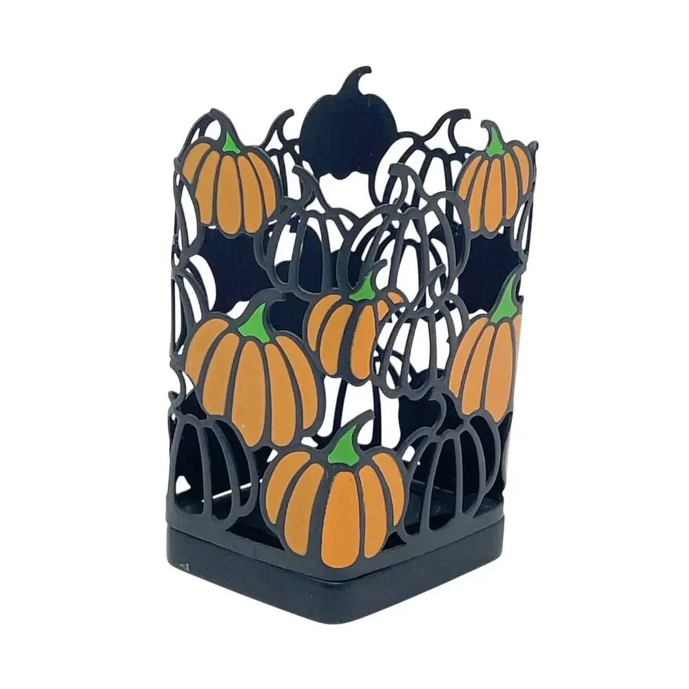 Bath & Body Works Pumpkins Halloween Metal Soap Holder Sleeve Discontinued
